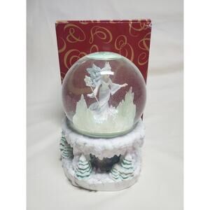 The San Francisco Music Box Company Winter Fairy Globe Music Box in Box